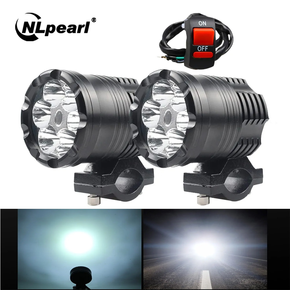 Universal Motorcycle Led Headlight Projector - NLpearl 60W reflektor LED motocykla reflektor