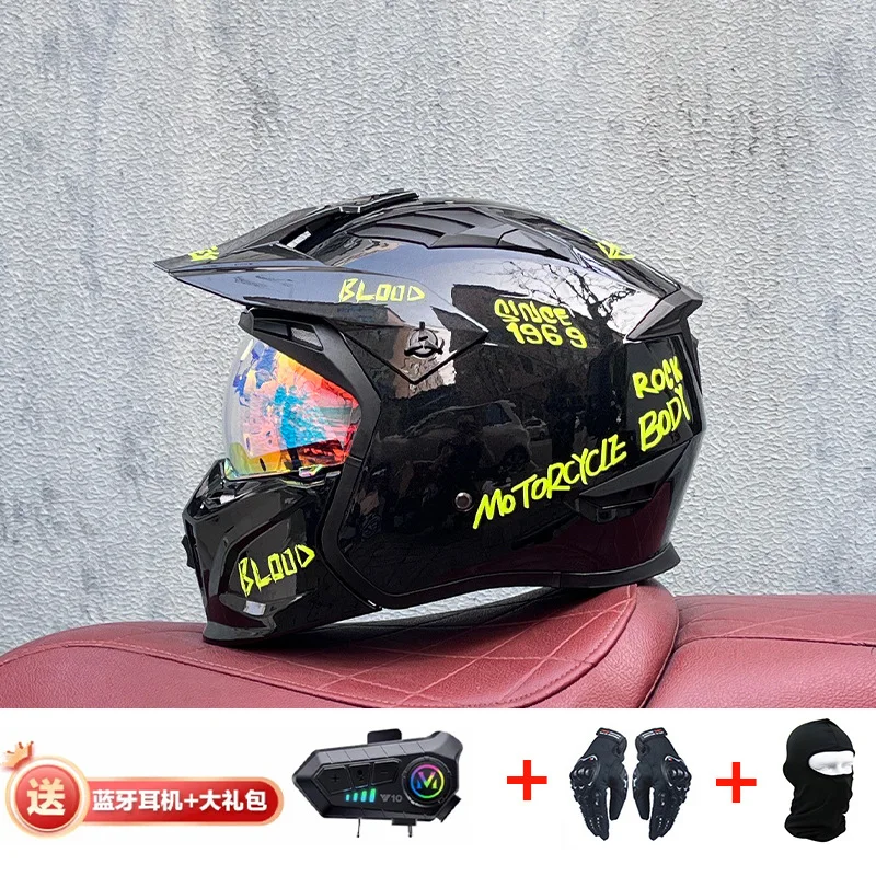 Orz Kask Bluetooth Off Road We – Full Face Motorcycle Helmet With Bluetooth recenzja i cena