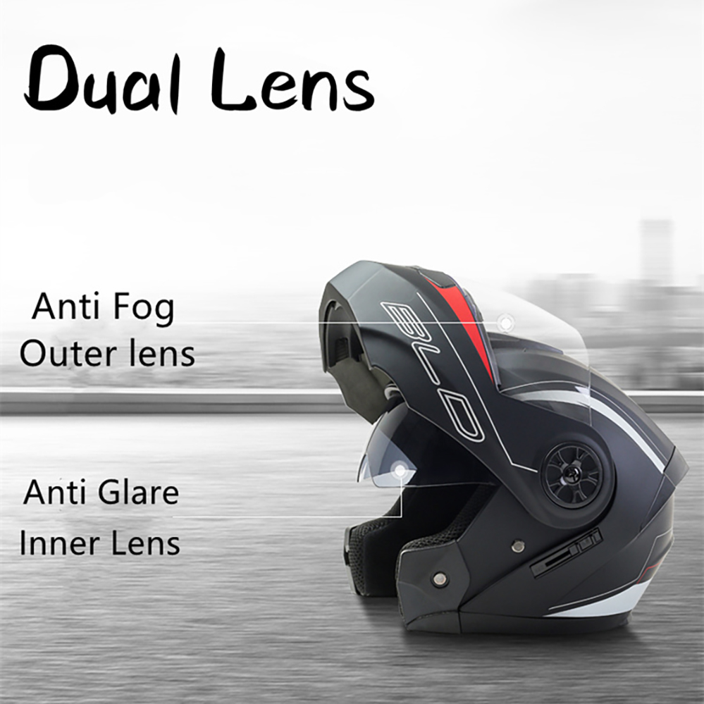 Męskie kaski motocyklowe Bluet – Full Face Motorcycle Helmet With Bluetooth recenzja i cena