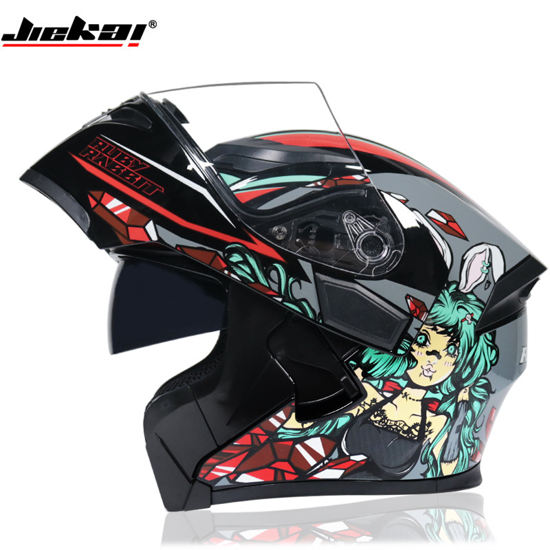 Kask motocyklowy z podwójną sz – Full Face Motorcycle Helmet With Bluetooth recenzja i cena