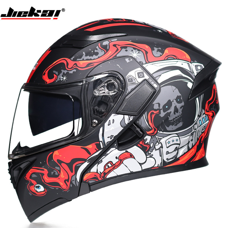 Kask motocyklowy z podwójną sz – Full Face Motorcycle Helmet With Bluetooth recenzja i cena