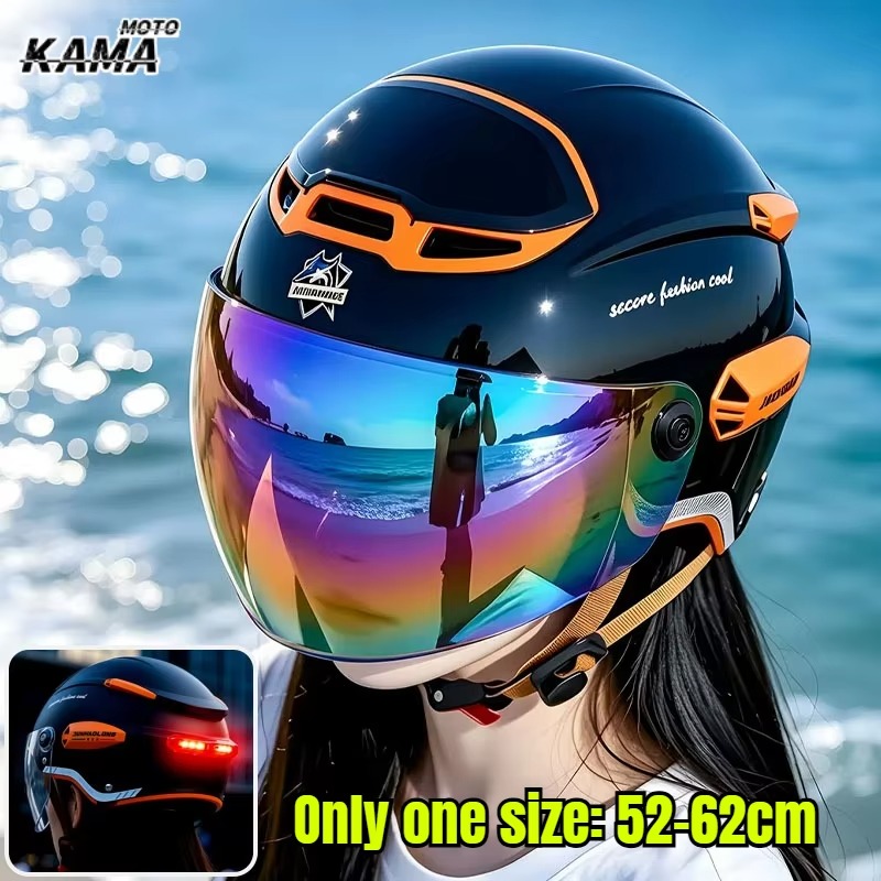 Letni kask motocyklowy w stylu – Dual Visor Motorcycle Racing Helmet recenzja i cena