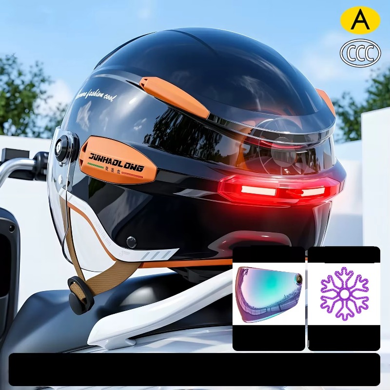 Letni kask motocyklowy w stylu – Dual Visor Motorcycle Racing Helmet recenzja i cena