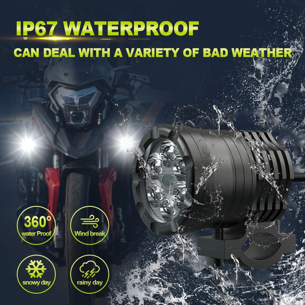NLpearl 60W reflektor LED moto – Universal Motorcycle Led Headlight Projector recenzja i cena